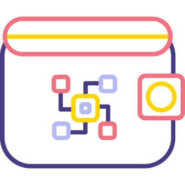 Web tasarım simgesi, vektör illüstrasyonu