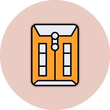 Bir kapının vektör illüstrasyonu