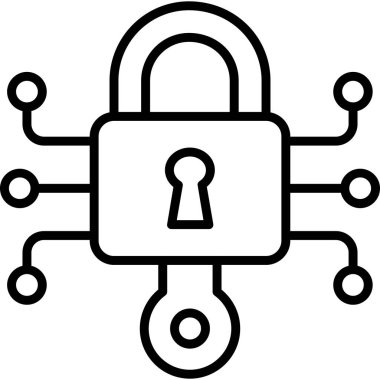 ikon vektör illüstrasyonunu kilitle