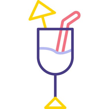 - Şampanya. Web simgesi basit illüstrasyon