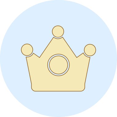 taç simgesi vektör illüstrasyonu