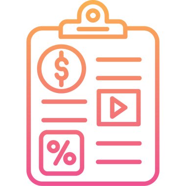 ticari finans simgesi vektör illüstrasyonu