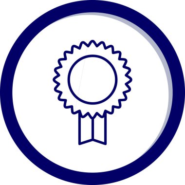 Madalya. Web simgesi basit illüstrasyon