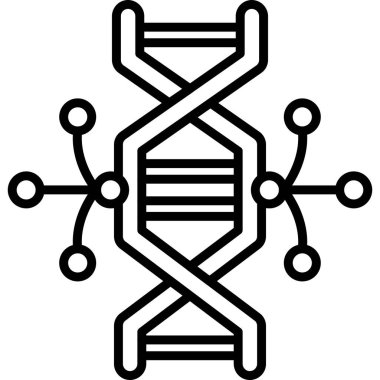 DNA simgesi vektör illüstrasyonu