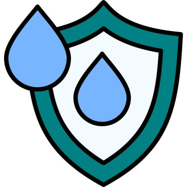 Kalkan simgesi. vektör illüstrasyonu