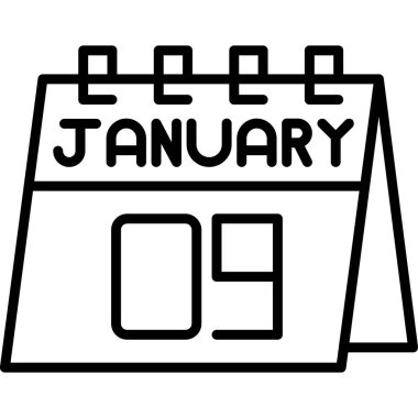 Takvim simgesi tasarımı, vektör illüstrasyonu