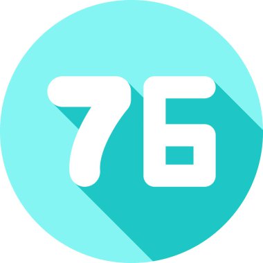 77 glyph daire simgesi tasarımı