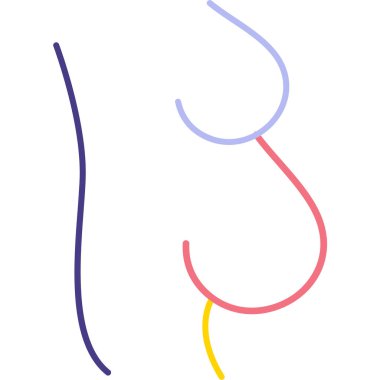 beyaz arkaplanda izole edilmiş renk boyası, el çizimi vektör illüstrasyonu