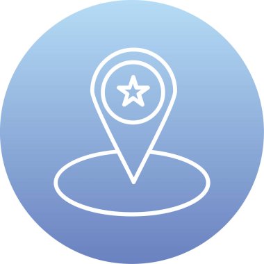 Harita işaretleyici simgesi. vektör illüstrasyonu