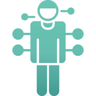 Tıbbi maskeli insan kafası