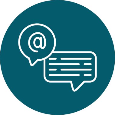 Sohbet simgesi vektör illüstrasyonu