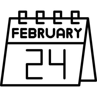 Takvim simgesi tasarımı, vektör illüstrasyonu