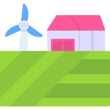 Enerji düz vektör simgesi