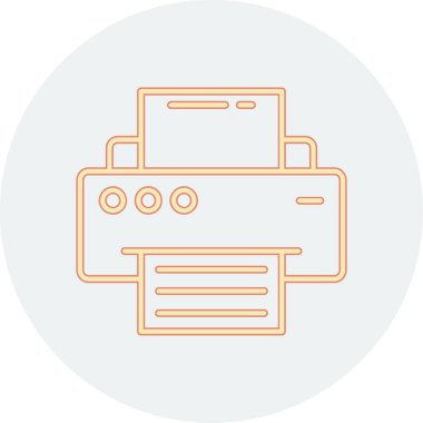 Yazıcı web simgesi basit vektör illüstrasyonuName