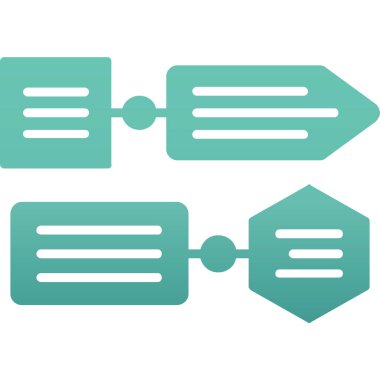 veritabanı düz ikon vektör çizimi