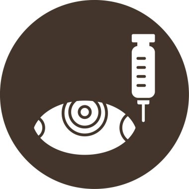 Göz simgesinin vektör illüstrasyonu