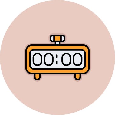 Tek bir alarm simgesinin vektör çizimi