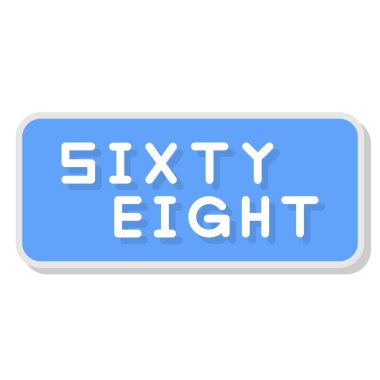 6 numara, vektör illüstrasyonu