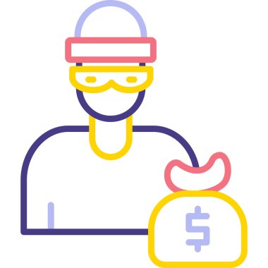 Para için. Web simgesi basit illüstrasyon