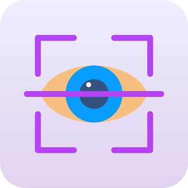 Göz simgesi, vektör illüstrasyon tasarımı