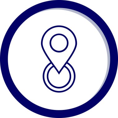 Harita işaretleyici. Web simgesi