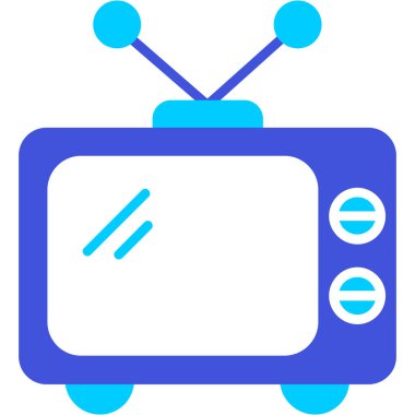 televizyon simgesi vektör illüstrasyonu