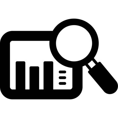 veri vektörü glyph düz simgesi