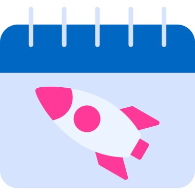 Takvim simgesi. Basit vektör illüstrasyonu