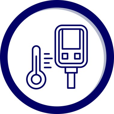 Tansiyon ikonu vektör illüstrasyonu