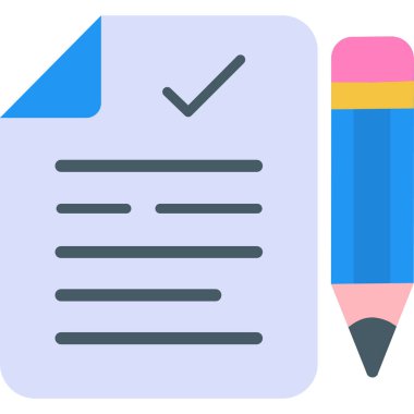 Kalem. Web simgesi basit illüstrasyon