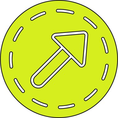 Golf bayrağı. Basit illüstrasyon