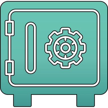 Dişliler. Web simgesi vektör illüstrasyonu