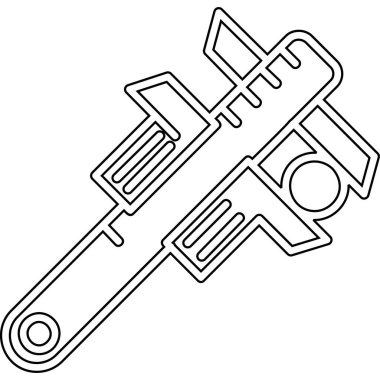 tornavida ikonu vektör çizimi