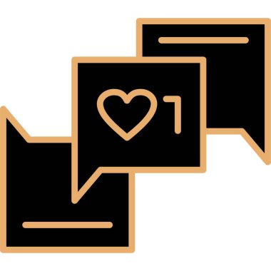 Kalp simgesinin vektör illüstrasyonu