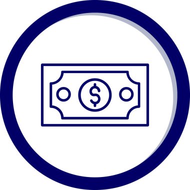 Para için. Web simgesi basit illüstrasyon