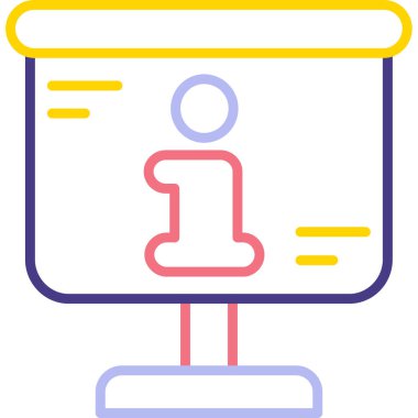 bilgi simgesi, modern vektör illüstrasyonu