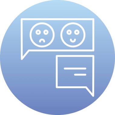 konuşma balonu simgesi, vektör illüstrasyonu