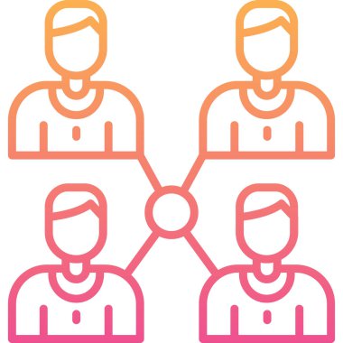 İnsan simgesinin vektör illüstrasyonu