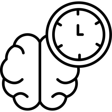 zaman izleme simgesi vektör illüstrasyonu