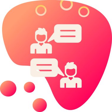 Düz biçimli sohbet iletişim simgesi