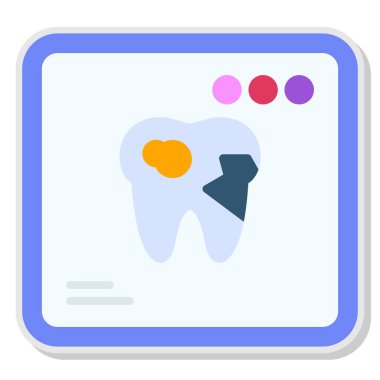 diş bakımı vektör simgesi