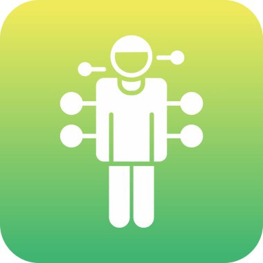 Benzersiz erkek vektör simgesi