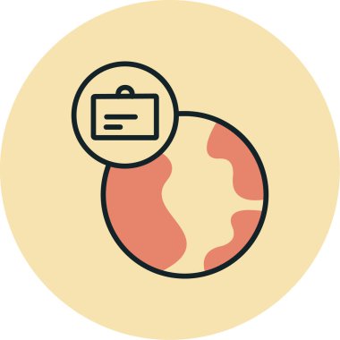 Çantalı bir kürenin vektör çizimi