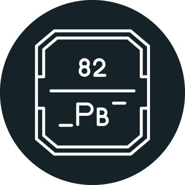 Kimyasal b modern simgesinin vektör çizimi