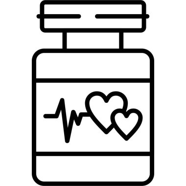 haplı kalp, vektör illüstrasyon tasarımı