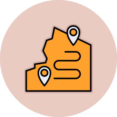 konum pin simgesi vektör çizimi çizimi