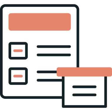 belge simgesi vektör illüstrasyonu