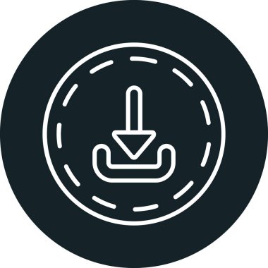 Bir simgenin vektör illüstrasyonu