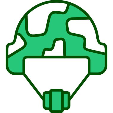 futbol topu ikonu vektör illüstrasyonu