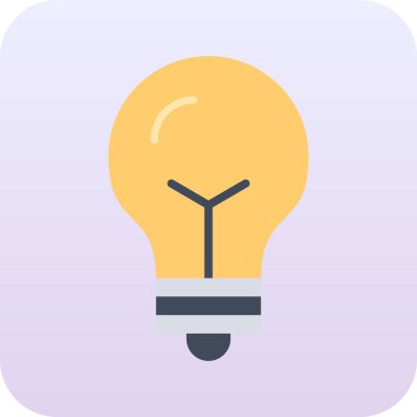 Yaratıcı bir fikir simgesine sahip ampul.